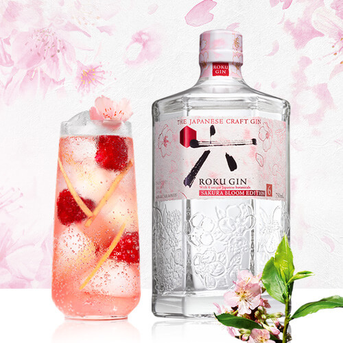 Roku Gin - Sakura Bloom Edition - Roku Hanami Fizz (long)
